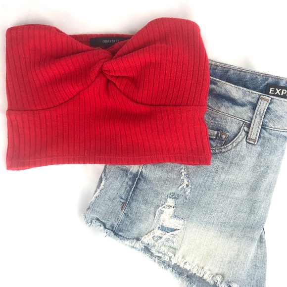 ✰ 3/$20 Forever 21 Knit Tube Top - Picture 2 of 4